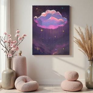 Himmlig Drömmig Moln Väggkonst Canvas