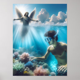 Himmlig dykning poster