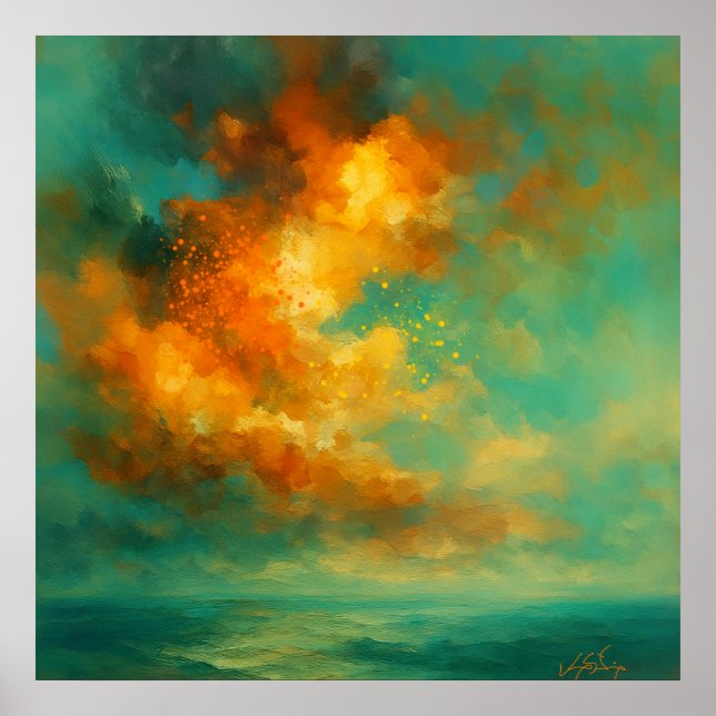 Himmlig Extas Abstract Poster (Framsidan)