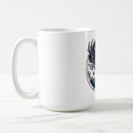 Himmlig hjort Mystisk måne & stjärna konst Hjort Kaffemugg
