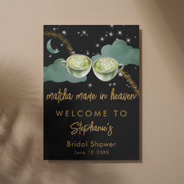 Himmlig Mån Matcha Gjord I Himlen Bröllopsdusch Poster