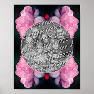 Himmlig Rosa Ros Blomma Skapa Din Egen Foto Poster