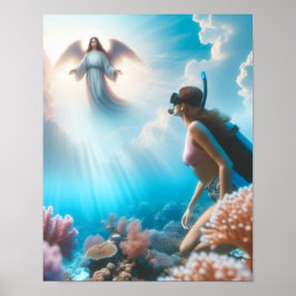 Himmlig snorkling poster