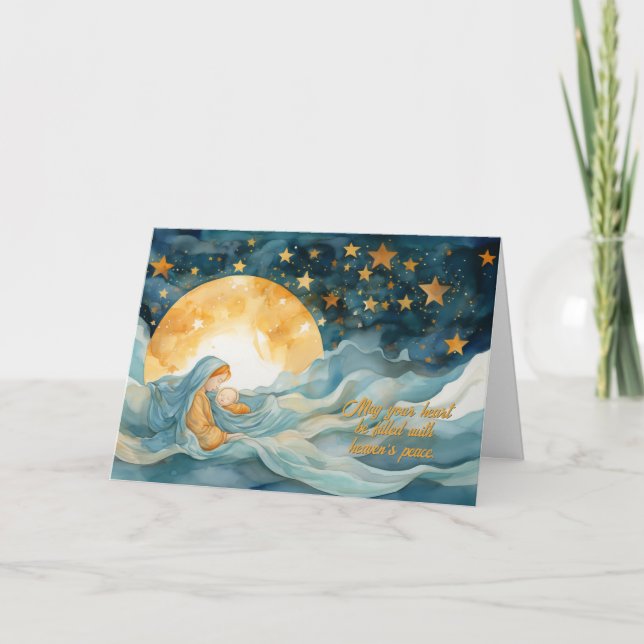 Himmlig sömn jul kort (Framsida)