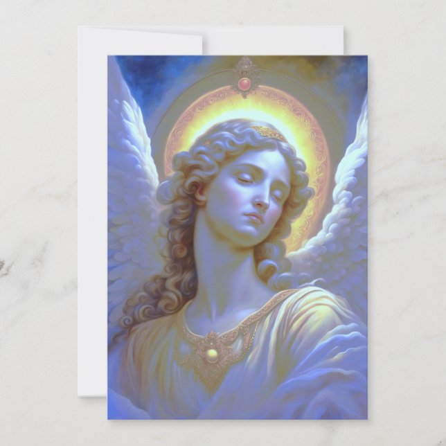 Himmlischer Engel im Glanz des göttlichen des Lich Inbjudningar (Framsida)