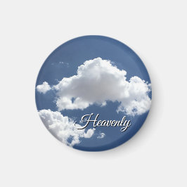 Himmliska moln i en blå himmel magnet