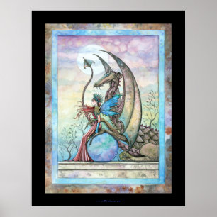 Himmlska följeslagare Fairy Dragon Affisch