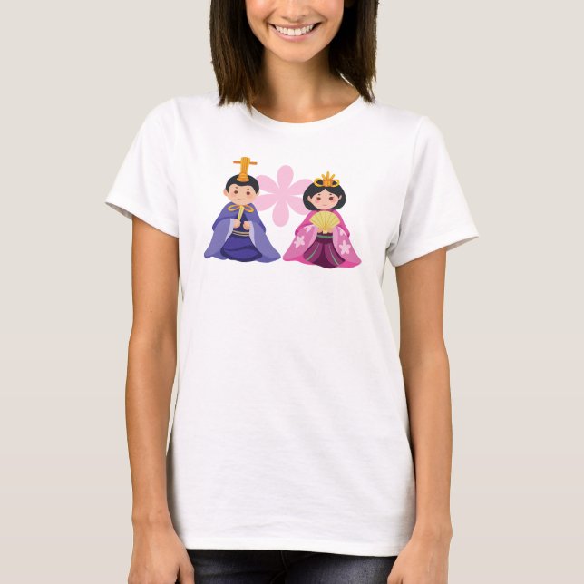 Hina Matsuri Dolls T Shirt (Framsida)