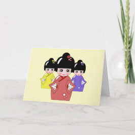 Hinamatsuri, Girls Day Japansk doll-festival Kort