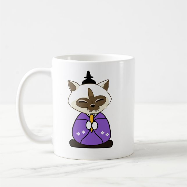 Hinamatsuri Siamese Cats Hina Ningyo Kaffemugg (Vänster)