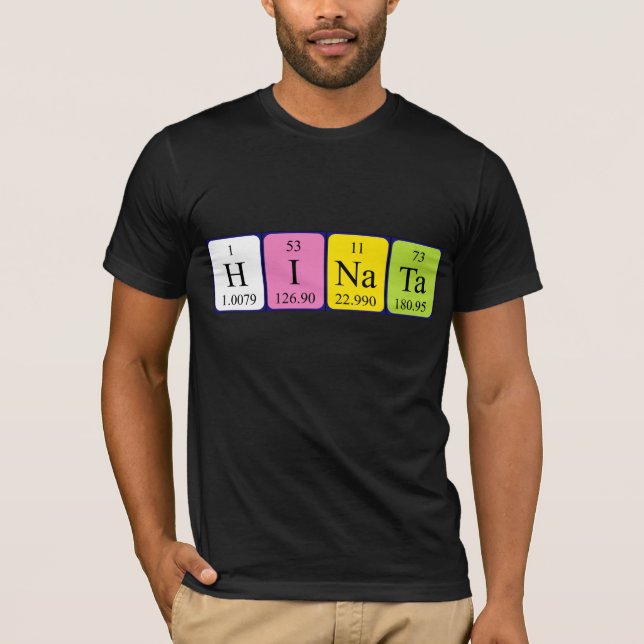 Hinata Periodisk skjorta bord namn T-shirt (Framsida)