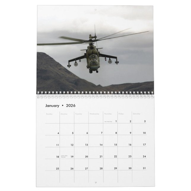Hind Gunshipkalender Kalender (Jan 2026)