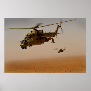 Hind helikoptrar MI-35 Poster