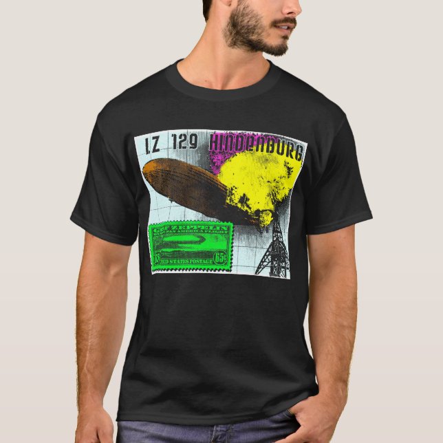 Hindenburg bränning t shirt (Framsida)