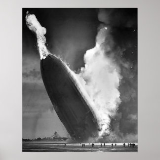 Hindenburg-katastrofen poster 16" x 20".