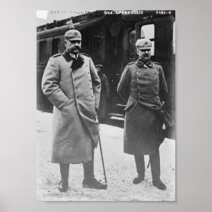 Hindenburg och Ludendorff Poster