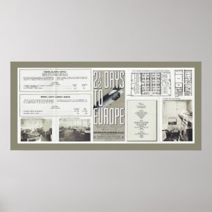 Hindenburg vintage resorbroschyrer poster