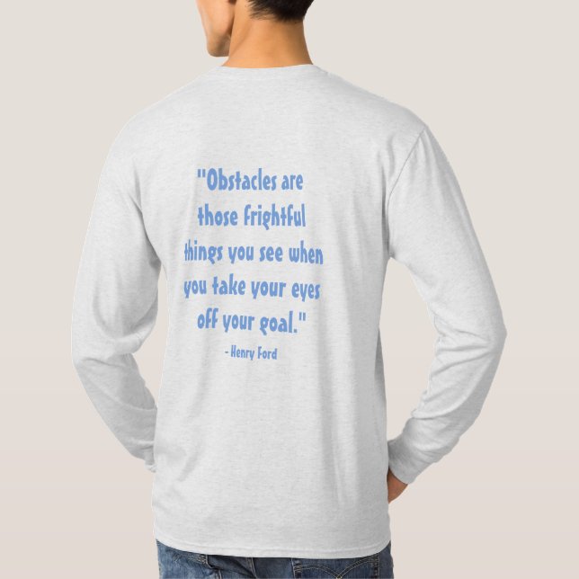 "Hinder är den skrämmande sak du använder T Shirt (Baksida)