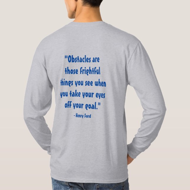 "Hinder är den skrämmande sak du använder T Shirt (Baksida)