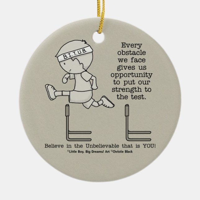 Hinder Julgransprydnad Keramik (Framsidan)