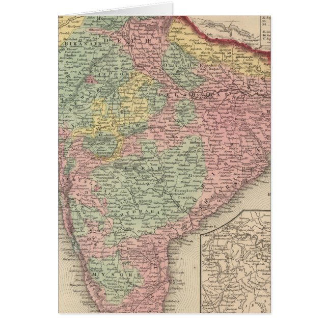 Hindoostan 2 hälsningskort (Framsidan)