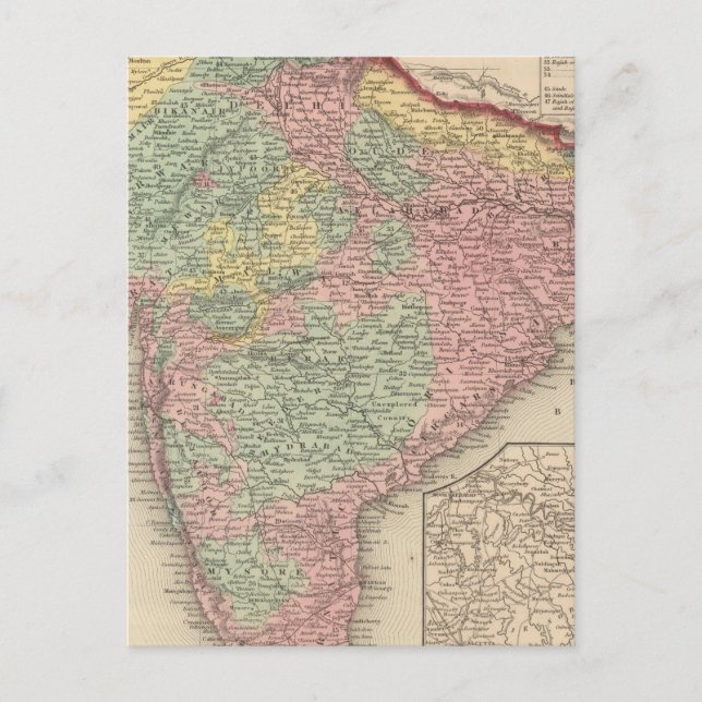 Hindoostan 2 vykort (Framsida)