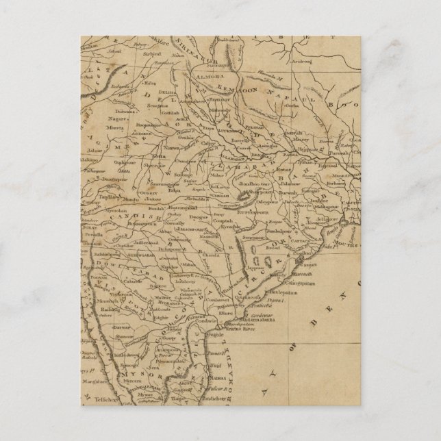 Hindoostan 6 vykort (Framsida)