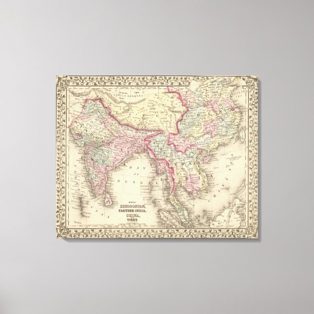Hindoostan, Farther India, China, Tibet 2 Canvastryck (Framsida)