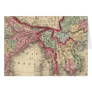 Hindoostan, Farther India, China, Tibet Hälsningskort