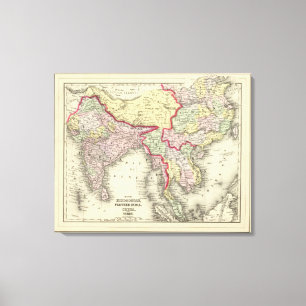 Hindoostan mer ytterligare Indien, china, Tibet Canvastryck