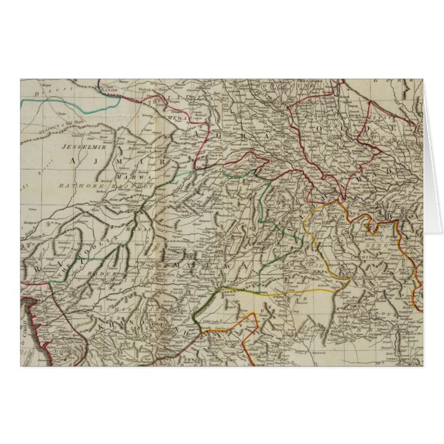 Hindoostan norr hälsningskort (Framsidan Horizontal)