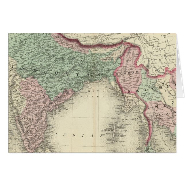 Hindoostan och Farther India Hälsningskort (Framsidan Horizontal)