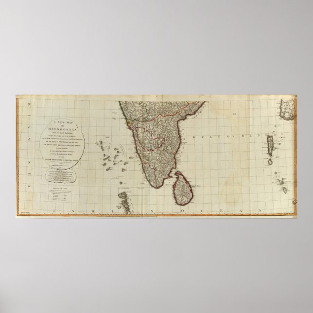 Hindoostan söder poster (Framsidan)