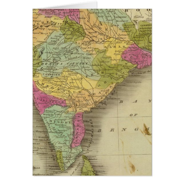 Hindostan 3 hälsningskort (Framsidan)