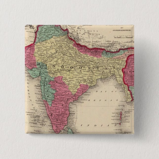 Hindostan eller British India Knapp (Framsida)