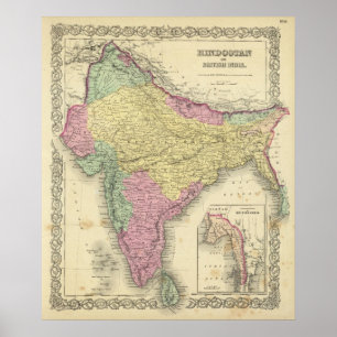 Hindostan eller britt Indien Poster
