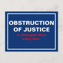 Hindrande av Justice Trump White House Vykort