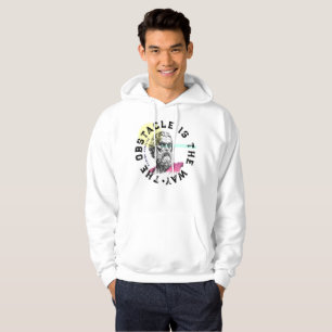 Hindren är vägen - Marcus Aurelius citat Hoodie