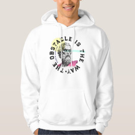 Hindren är vägen - Marcus Aurelius citat Hoodie