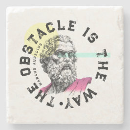 Hindren är vägen - Marcus Aurelius citat Stenunderlägg