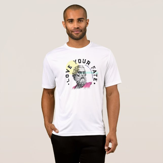 Hindren är vägen - Marcus Aurelius citat T Shirt (Hel framsida)