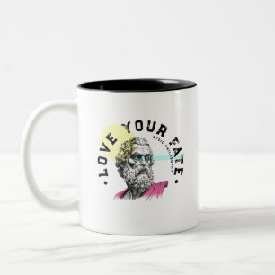 Hindren är vägen - Marcus Aurelius citat Två-Tonad Mugg