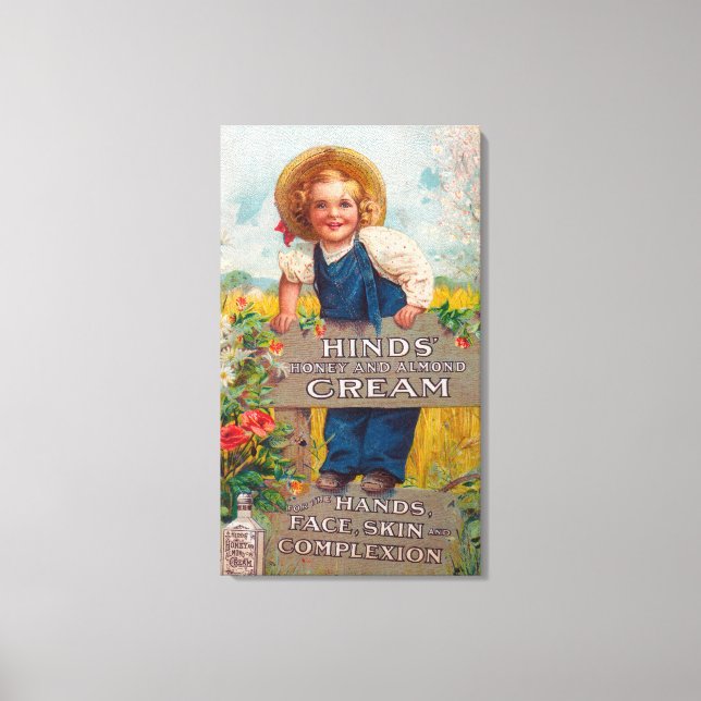 Hinds' Honung och Almond Cream Lotion Canvastryck (Framsida)