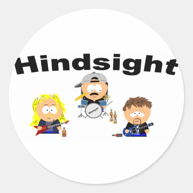 Hindsight Stickers Runt Klistermärke (Framsida)