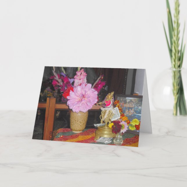 Hindu Alter Card Kort (Framsida)