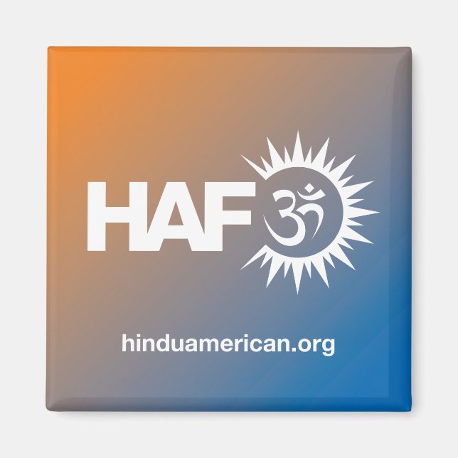 Hindu American Foundation Refrigerator Magnet (Framsidan)