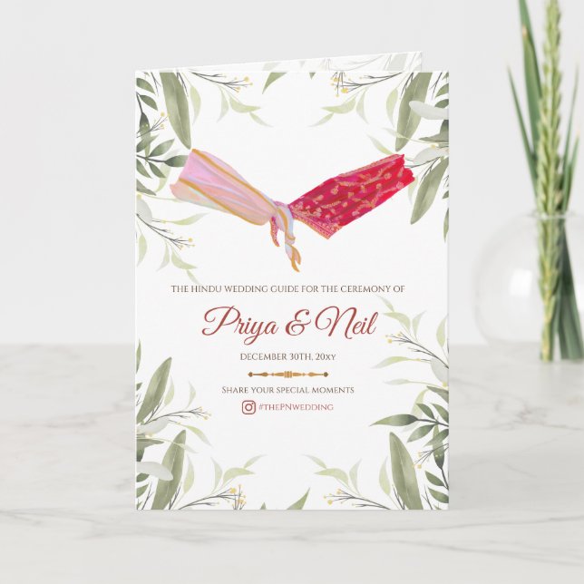 Hindu Bröllop guide och indisk Bröllopsprogram Program (Framsida)
