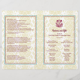 Hindu Bröllopsprogram Flyer