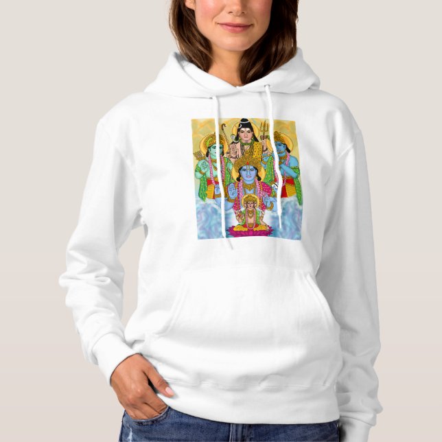 Hindu Deities Sweatshirt T Shirt (Framsida)
