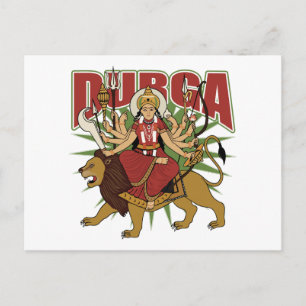 Hindu Durga Vykort